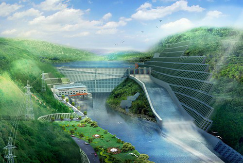 新竹镇老挝南塔河1号水电站项目